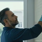 건축자재 관련 소셜미디어 인플루언서 활용 - **Prompt 1: The Master Tiler's Craft**
"A close-up, highly detailed shot of a skilled artisan ti...