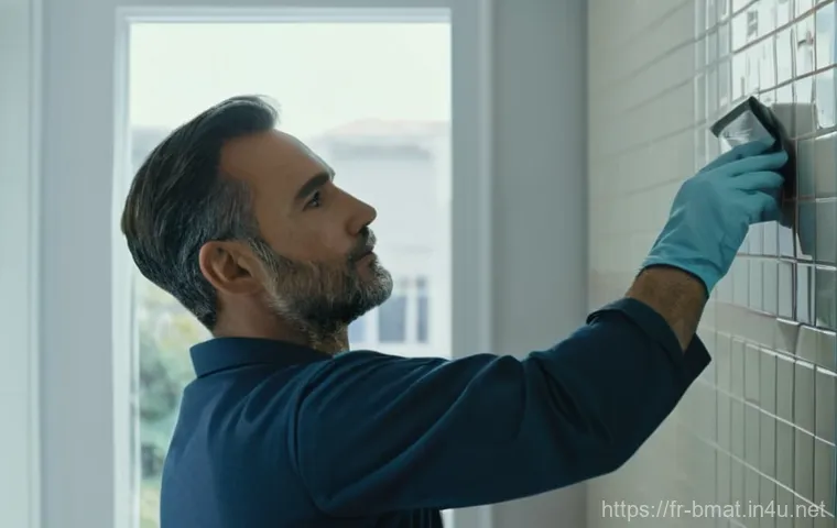 건축자재 관련 소셜미디어 인플루언서 활용 - **Prompt 1: The Master Tiler's Craft**
"A close-up, highly detailed shot of a skilled artisan ti...