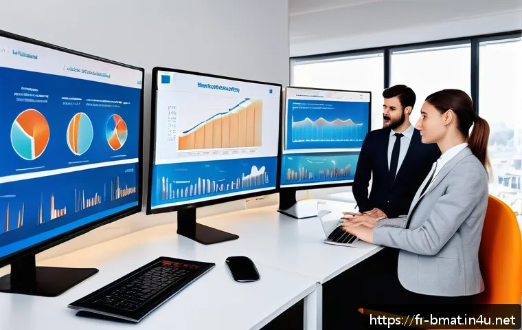 건축자재 마케팅에서 데이터 분석 활용 - A modern marketing analytics office scene focused on data-driven customer segmentation for the Frenc...